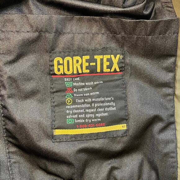 Forrester’s Gore-Tex Jacket XXL Navy Green Waterproof Made in USA Vintage 90s - Picture 9 of 10